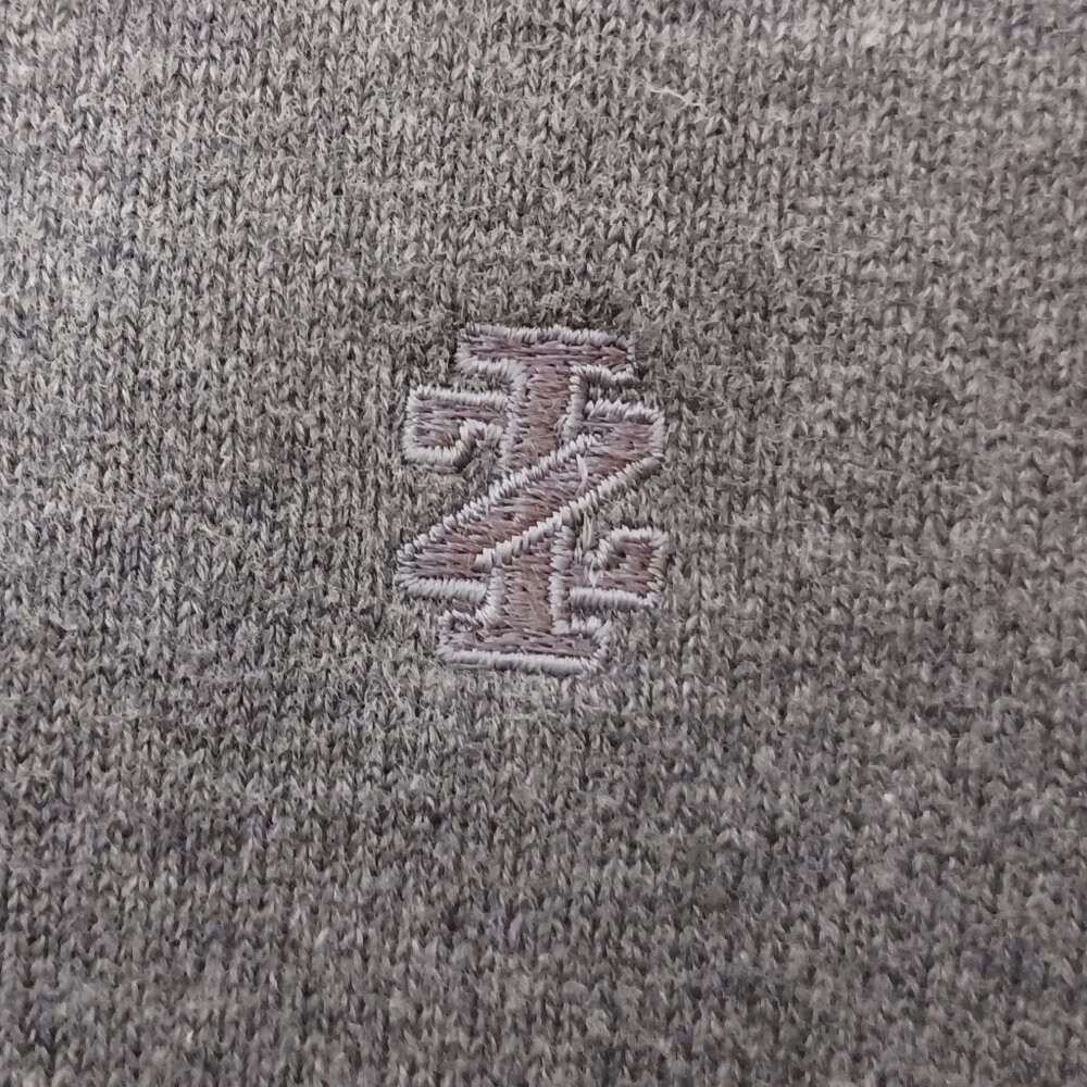 Women's IZOD Grey 100% Cotton Sweater Size Medium - Picture 4 of 8